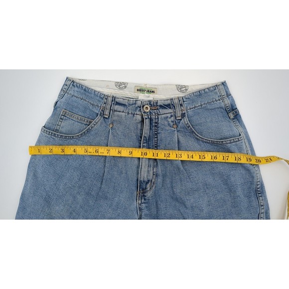 Vintage 90s Guess Jeans Shorts Made in USA Women size 32 High Waisted Mom 1990s - Picture 8 of 11